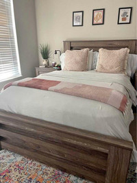 Brand New wooden bed available in queen and king size