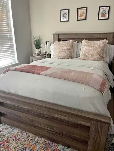 Brand New wooden bed available in queen and king size, View more