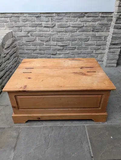 Pine Wood Chest Coffee Table, View more