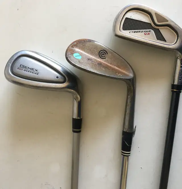 3-Piece Golf Club Lot - Cleveland Wedge, Yonex & Genex Irons in Golf in City of Toronto - Image 2