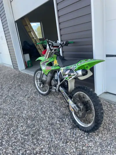 Selling my 2005 kx 100 Great condition fresh top and bottom end. Vertex piston, and hot rods cranksh...