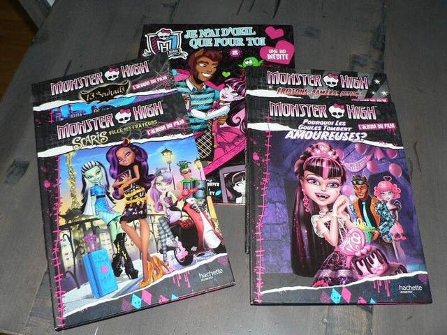 4 Superbe livres ALBUM DES FILMS Monster High   in Toys & Games in Longueuil / South Shore