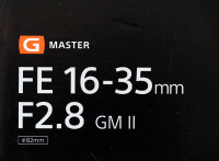 SONY FE 16-35mm F2.8 GM II E-Mount Lens (NEW)