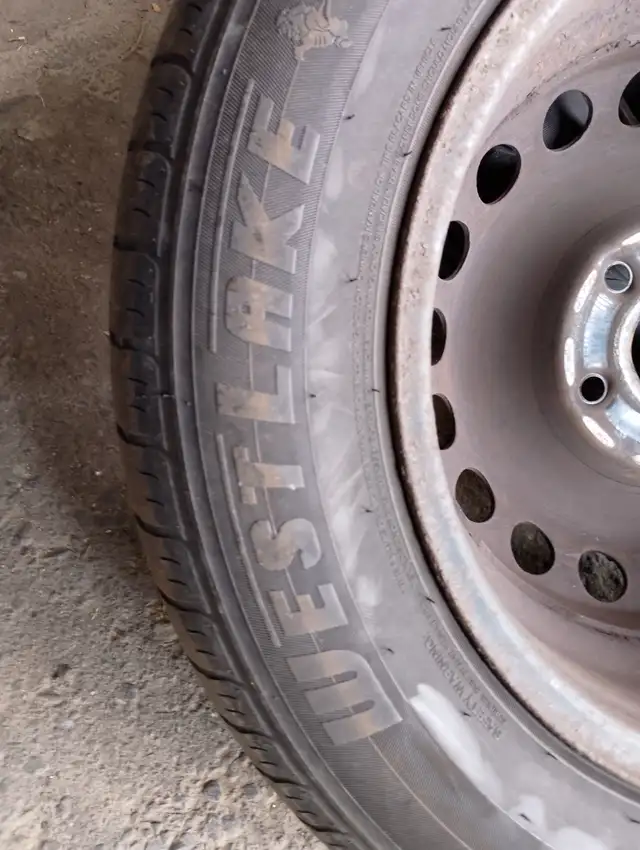 Four 15in 195/65R15 91H M+S tires on VW rims from a Rabbit in Tires & Rims in Dartmouth - Image 10