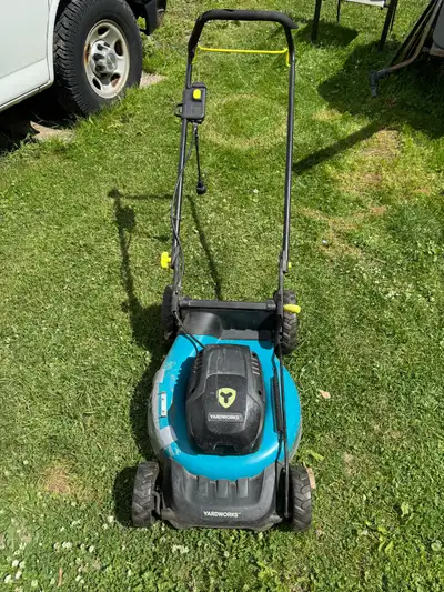 $90 for Yardworks Electric Lawnmower, don’t have bag for it, View more