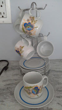 MADE IN ITALY LOVELY DESIGN ESPRESSO CUP SET + DISHES