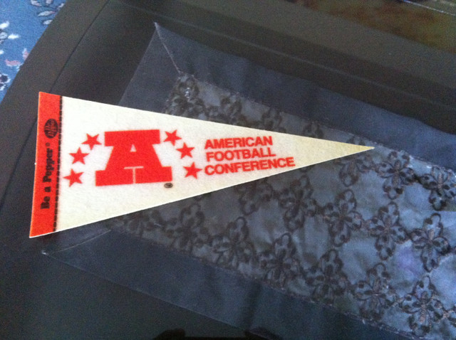 Vintage American Football Conference / Dr. Pepper Mini Pennant in Arts & Collectibles in Brantford