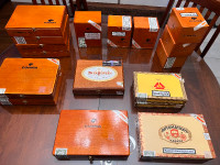 Cuban Cigar Boxes EMPTY -  17 Various sizes