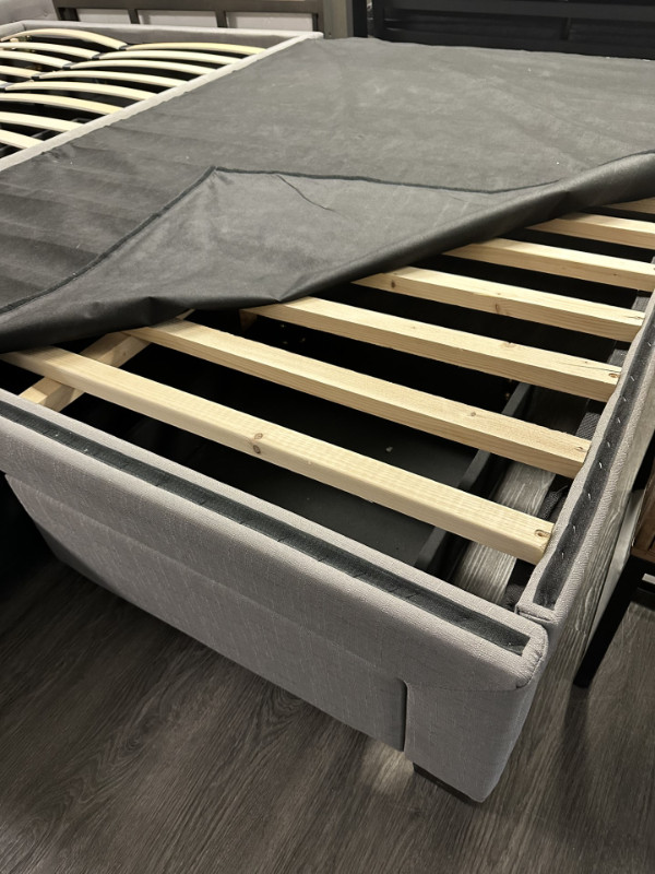NEW IN BOX Platform bed with 2 Storage Drawers in all 4 Sizes in Beds & Mattresses in Kamloops - Image 4
