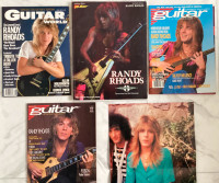 Vintage Randy Rhoads  Guitar Tab Book and  Magazines