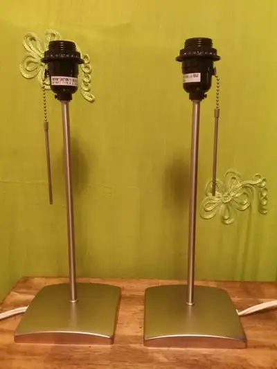 2 IKEA Metal Table / Bedside Lamp Bases, View more