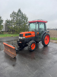 2003 KUBOTA L4330 HYDROSTATIC TRACTOR WITH PLOW! GREAT SHAPE!!