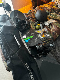 Snowboard and accessories