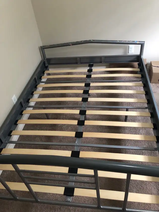 Double bed metal frame in Beds & Mattresses in Edmonton - Image 4