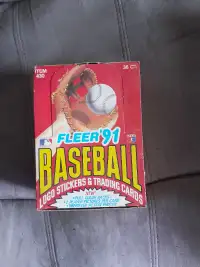 1991 FLEER BASEBALL UNOPENED BOX OF 36 PACKS