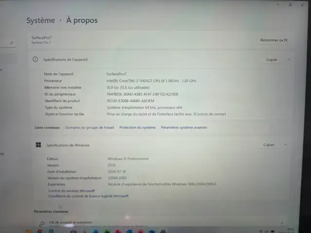 Microsoft Surface Pro 7 - Core i7 16gb ram 512 ssd Windows 11pr0 in iPads & Tablets in Longueuil / South Shore - Image 10