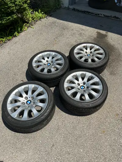 17 inch alloy rims with tires tires have 99% tread rims are in solid shape 9/10