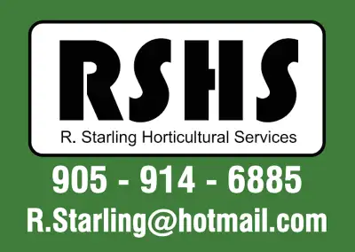 R. Starling Horticultural Services (RSHS) Transform your outdoor space with RSHS! With over 10 years...