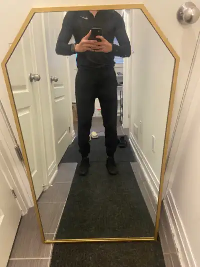 Metal Frame Pentagon Wall Mirror, View more