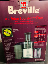 Breville Juice Fountain Plus Centrifugal Juicer - Silver