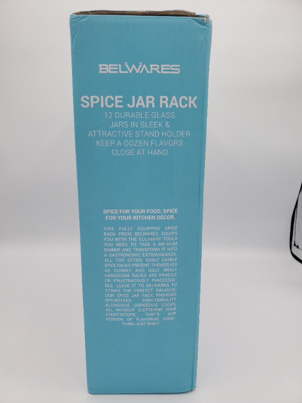 Belwares Spice Jar Rack 12pcs brand new / support à épices neuf dans Rangement et organisation  à Ouest de l’Île - Image 3