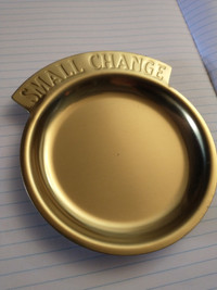 Brass small change dish.