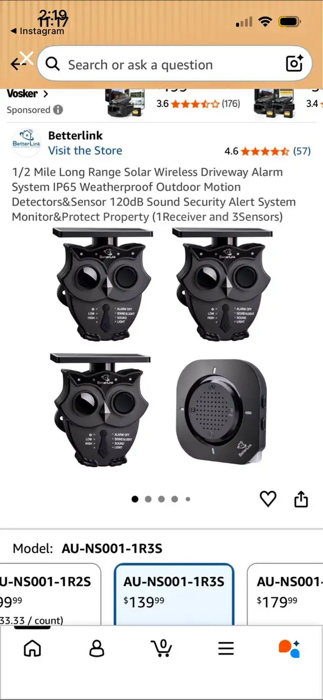 Betterlink Solar Wireless Driveway Alarm System