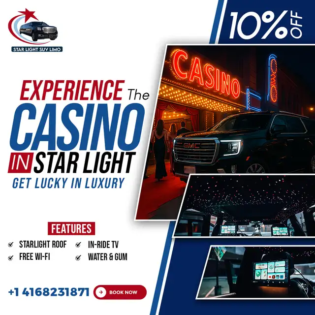 VIP Casino Trips with Starlights SUV Limo – Ride in Luxury! in Other in Mississauga / Peel Region - Image 2