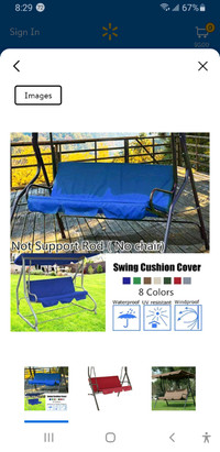 Opolski Swing Cover Chair Waterproof $10