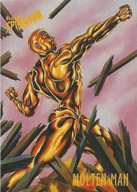 1997 Fleer Spider-Man International #21 - Molten Man NM/MT.