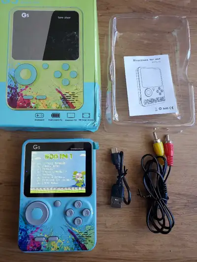 Gameboy Color, 500 games, backlit, works portable & at hom, View more