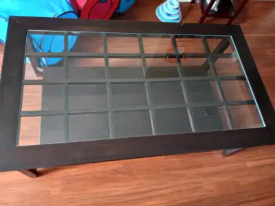 Glass wood table, View more