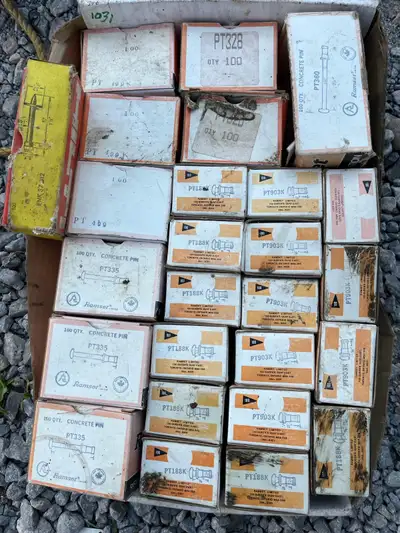 Ramset / Hilti Concrete Nails & 2 Ramset Nailing Tools, View more