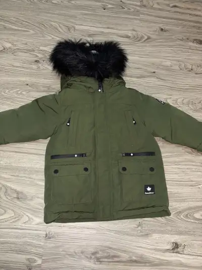 Kids toddlers winter coat manteau d’hiver enfants (Green) , View more