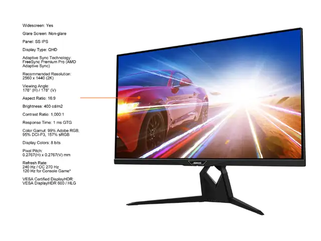 AORUS FI32Q X Moniteur de jeu de 32 po 270 Hz 1440p in Monitors in Longueuil / South Shore - Image 9