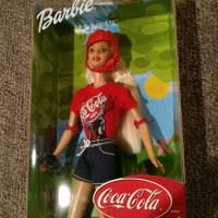 Barbie coca cola skateboard edition