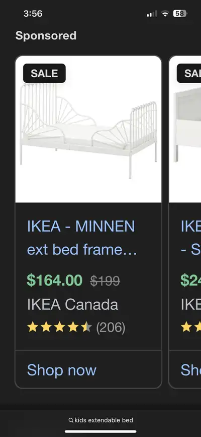 ikea extendable kids bed, View more