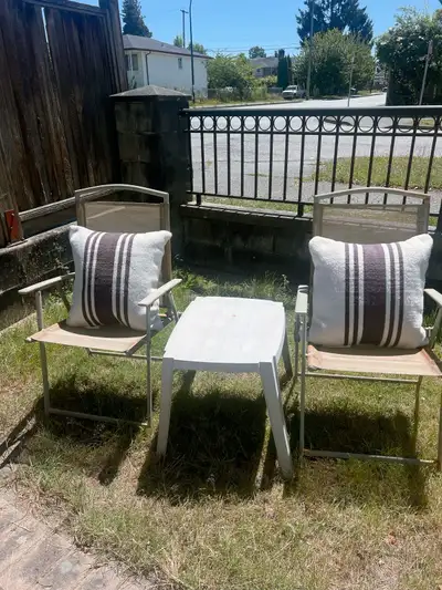 Foldable Patio Set with 2 Outdoor Pillows,delive, View more