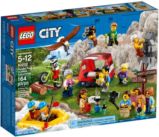 LEGO CITY 60202 PEOPLE PACK OUTDOOR ADVENTURES,NEW SEALED 2018