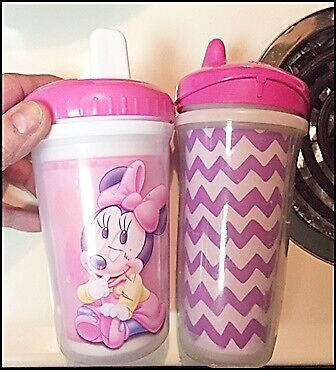 2 Playtex sippy cups with valve inserts $5 for both in Feeding & High Chairs in Winnipeg