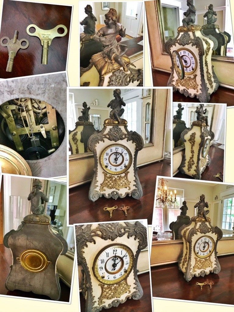 ⭐️1898, F. Kroeber Clock Co. antique Frenchstyle mantel clock Arts
