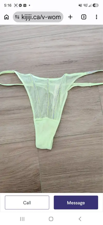 Brand NEW Victoria Secret Rhinestone Panties Size XL, View more