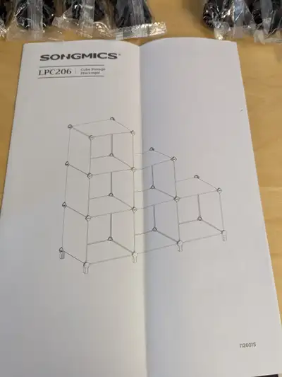 DIY Closet Shelf Organizer - 6 Cube Storage, Modular Bookcase, B, View more