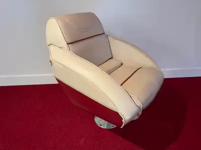 Boat Capitan Chair Seat with Moeller Boat Seat Pedestal Slider