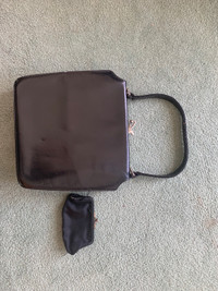 Vintage black leather purse 