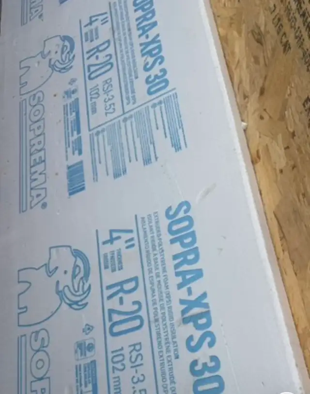 SOPREMA 4" FOAM (R-20) FOR SALE