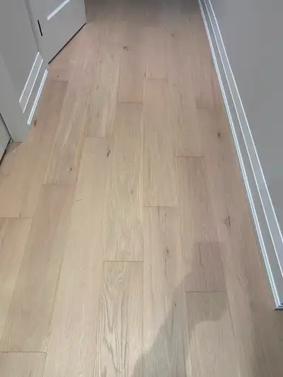 6” white oak engineered (3/4” thick) hardwood, View more