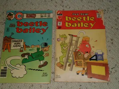 Lot of 2 Vintage Beetle Bailey Charlton Comics Comic Books, View more