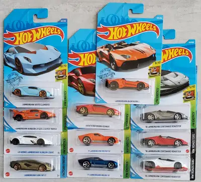 Hot Wheels LAMBORGHINI AVENTADOR MIURA HURACÁN SESTO CENTENARIO $5 each - '16 LAMBORGHINI CENTENARIO...