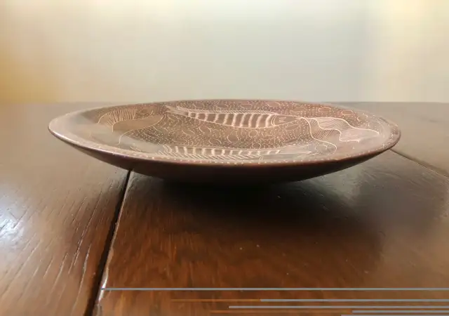 Heavy Stone Fish Africa Art Plate Dish Shallow Bowl Decor  in Arts & Collectibles in Calgary - Image 5